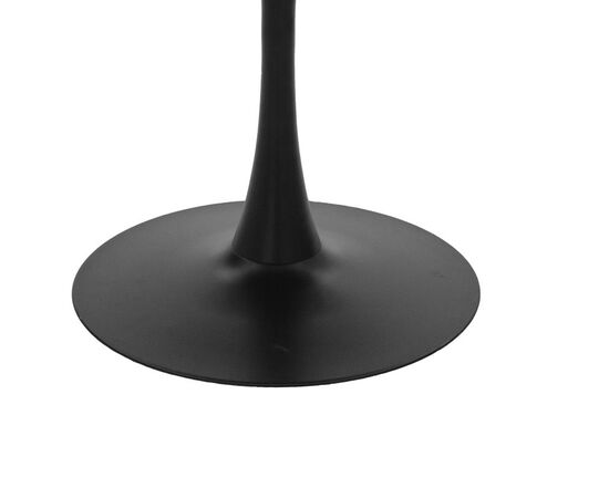 Τραπέζι Balou I pakoworld MDF μαύρο μαρμάρου Φ120x75εκ - ΤΡΑΠΕΖΙΑ ΚΟΥΖΙΝΑΣ στο Milonadakis.gr