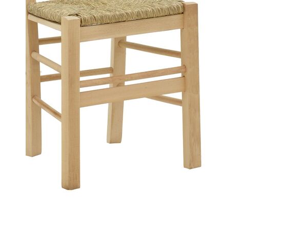 Καρέκλα καφενείου με ψάθα Ronson-Charchie pakoworld άβαφο ξύλο 42x40x89εκ - ΚΑΡΕΚΛΕΣ - ΠΟΛΥΘΡΟΝΕΣ ΕΣ. στο Milonadakis.gr