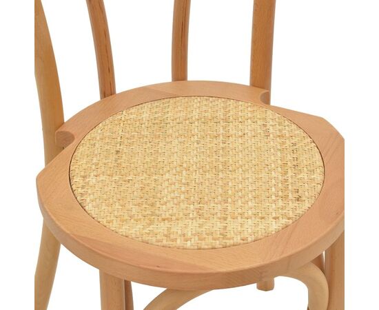 Καρέκλα Azhel pakoworld φυσικό ξύλο οξιάς-έδρα φυσικό rattan 41x50x89εκ - ΚΑΡΕΚΛΕΣ - ΠΟΛΥΘΡΟΝΕΣ ΕΣ. στο Milonadakis.gr