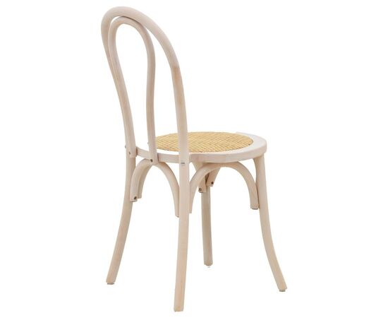 Καρέκλα Azhel pakoworld white wash ξύλο οξιάς-έδρα φυσικό rattan 41x50x89εκ - ΚΑΡΕΚΛΕΣ - ΠΟΛΥΘΡΟΝΕΣ ΕΣ. στο Milonadakis.gr