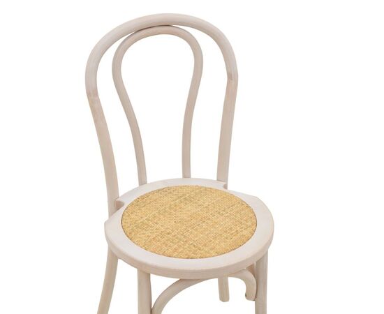 Καρέκλα Azhel pakoworld white wash ξύλο οξιάς-έδρα φυσικό rattan 41x50x89εκ - ΚΑΡΕΚΛΕΣ - ΠΟΛΥΘΡΟΝΕΣ ΕΣ. στο Milonadakis.gr