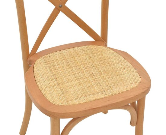 Καρέκλα Dylon pakoworld φυσικό ξύλο οξιάς-έδρα φυσικό rattan 48x52x89εκ - ΚΑΡΕΚΛΕΣ - ΠΟΛΥΘΡΟΝΕΣ ΕΣ. στο Milonadakis.gr