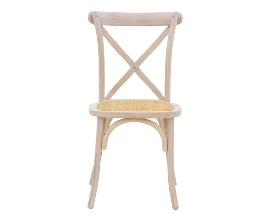Καρέκλα Dylon pakoworld white wash ξύλο οξιάς-έδρα φυσικό rattan 48x52x89εκ - ΚΑΡΕΚΛΕΣ - ΠΟΛΥΘΡΟΝΕΣ ΕΣ. στο Milonadakis.gr