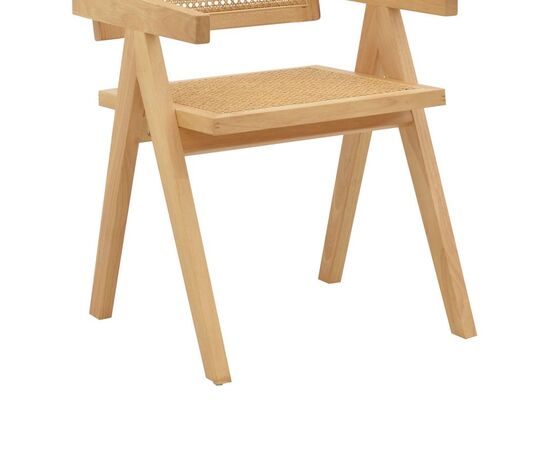 Πολυθρόνα Kalen pakoworld φυσικό rubberwood 52x59x79εκ - ΚΑΡΕΚΛΕΣ - ΠΟΛΥΘΡΟΝΕΣ στο Milonadakis.gr