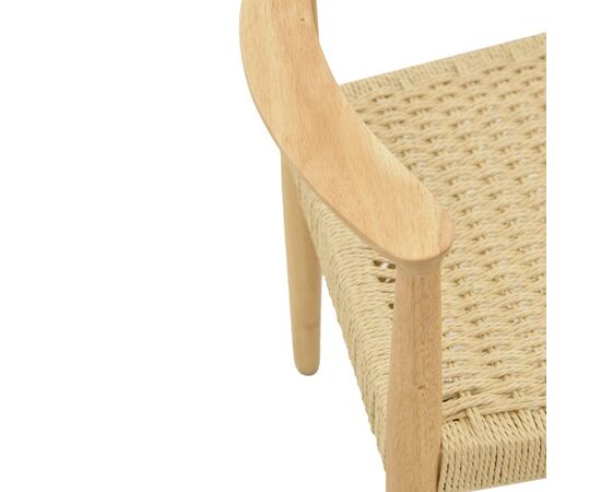 Πολυθρόνα Juvan pakoworld φυσικό rubberwood 64x53x77εκ - ΚΑΡΕΚΛΕΣ - ΠΟΛΥΘΡΟΝΕΣ στο Milonadakis.gr