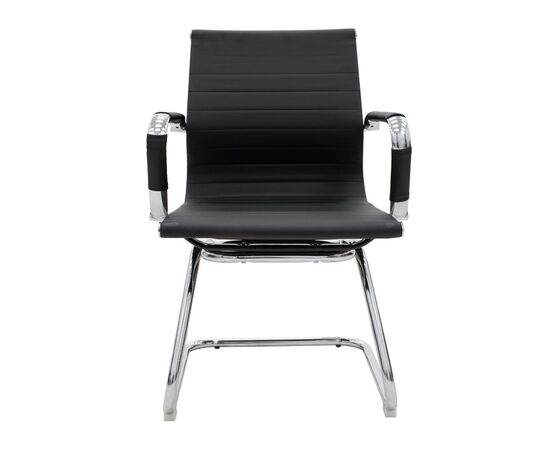 Καρέκλα γραφείου επισκέπτη Valter pakoworld μαύρο pu 55.5x52x95.5εκ - ΚΑΡΕΚΛΕΣ ΕΠΙΣΚΕΠΤΗ στο Milonadakis.gr