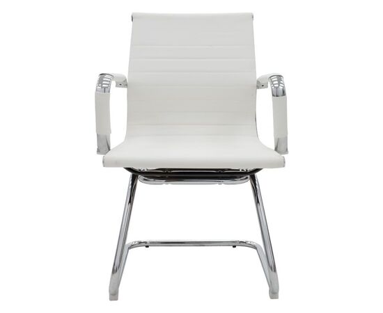 Καρέκλα γραφείου επισκέπτη Valter pakoworld λευκό pu 55.5x52x95.5εκ - ΚΑΡΕΚΛΕΣ ΕΠΙΣΚΕΠΤΗ στο Milonadakis.gr