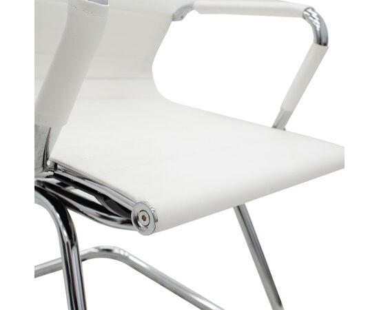 Καρέκλα γραφείου επισκέπτη Valter pakoworld λευκό pu 55.5x52x95.5εκ - ΚΑΡΕΚΛΕΣ ΕΠΙΣΚΕΠΤΗ στο Milonadakis.gr