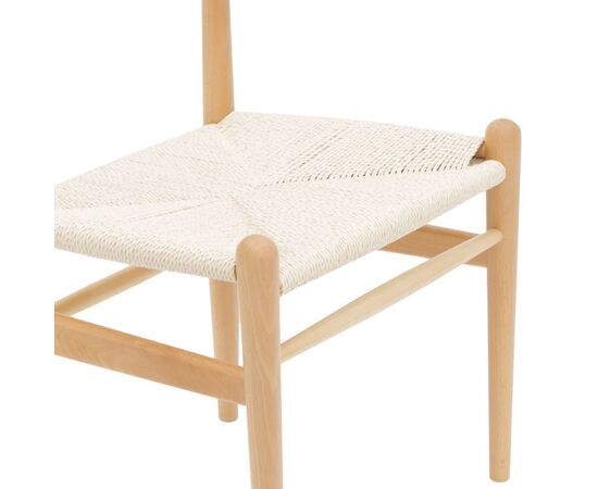 Καρέκλα Conan pakoworld φυσικό ξύλο oξιάς-έδρα φυσικό σχοινί 52x46x78εκ - ΚΑΡΕΚΛΕΣ - ΠΟΛΥΘΡΟΝΕΣ ΕΣ. στο Milonadakis.gr