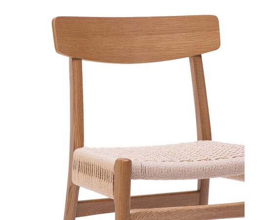 Καρέκλα Safal pakoworld oak δρυς ξύλο-έδρα εκρού σχοινί 51x50x78εκ - ΚΑΡΕΚΛΕΣ - ΠΟΛΥΘΡΟΝΕΣ ΕΣ. στο Milonadakis.gr