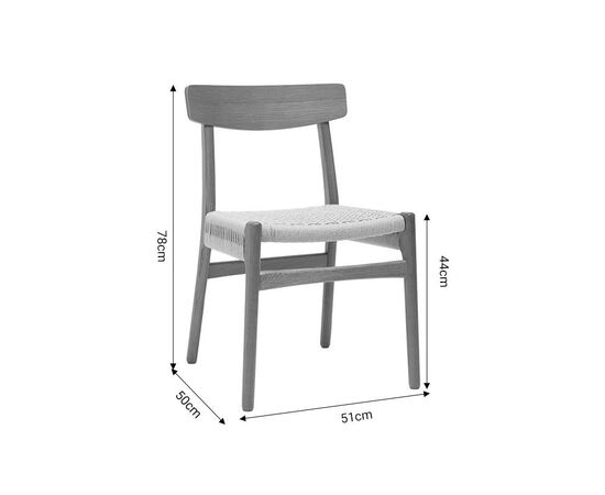 Καρέκλα Safal pakoworld oak δρυς ξύλο-έδρα εκρού σχοινί 51x50x78εκ - ΚΑΡΕΚΛΕΣ - ΠΟΛΥΘΡΟΝΕΣ ΕΣ. στο Milonadakis.gr
