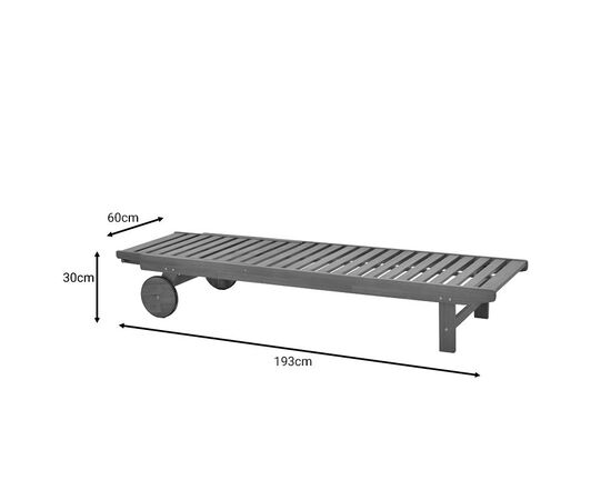 Ξαπλώστρα Weylar pakoworld ξύλο ακακίας φυσικό 60x193x30εκ - ΞΑΠΛΩΣΤΡΕΣ στο Milonadakis.gr