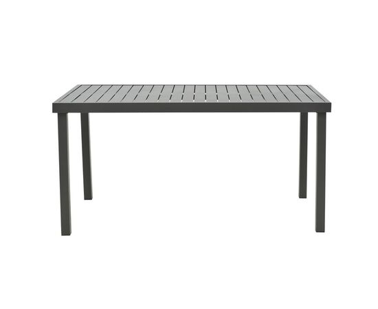 Τραπέζι Kliton  pakoworld αλουμινίου μαύρο 150x80x74εκ - ΤΡΑΠΕΖΙΑ ΕΞ. ΧΩΡΟΥ στο Milonadakis.gr