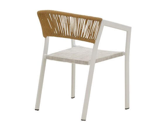 Πολυθρόνα κήπου Glisten pakoworld rattan μπεζ-λευκό 57x60x78εκ - ΚΑΡΕΚΛΕΣ - ΠΟΛΥΘΡΟΝΕΣ στο Milonadakis.gr
