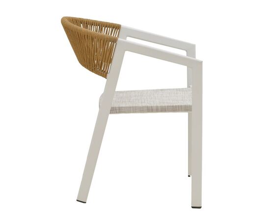 Πολυθρόνα κήπου Glisten pakoworld rattan μπεζ-λευκό 57x60x78εκ - ΚΑΡΕΚΛΕΣ - ΠΟΛΥΘΡΟΝΕΣ στο Milonadakis.gr