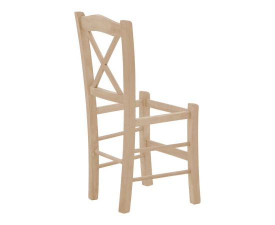 Καρέκλα καφενείου Seimi pakoworld χιαστή άβαφο ξύλο 42x40x89εκ - ΚΑΡΕΚΛΕΣ - ΠΟΛΥΘΡΟΝΕΣ ΕΣ. στο Milonadakis.gr
