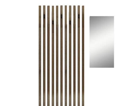 Έπιπλο εισόδου Arika pakoworld λευκό-sonoma 100x37x199.5εκ - ΕΠΙΠΛΑ ΕΙΣΟΔΟΥ στο Milonadakis.gr