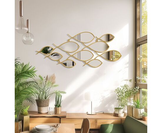 Καθρέπτης Filow pakoworld χρυσό 103x2x38εκ - ΚΑΘΡΕΠΤΕΣ στο Milonadakis.gr