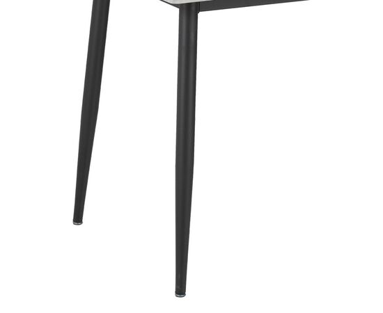 Τραπέζι Gustas pakoworld γκρι μαρμάρου sintered stone-μαύρο μέταλλο 160x90x75εκ - ΤΡΑΠΕΖΙΑ ΚΟΥΖΙΝΑΣ στο Milonadakis.gr