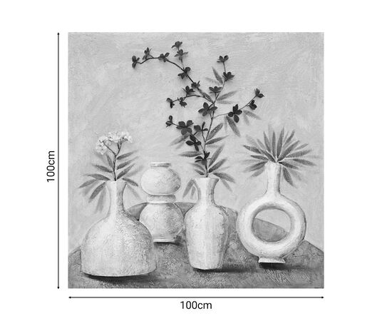 Πίνακας σε καμβά Vase I Inart 100x3x100εκ - ΠΙΝΑΚΕΣ στο Milonadakis.gr