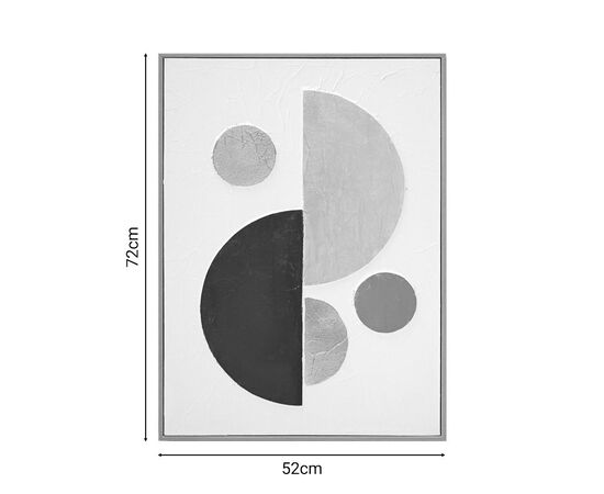 Πίνακας σε καμβά Geometric I Inart 52x4.5x72εκ - ΠΙΝΑΚΕΣ στο Milonadakis.gr