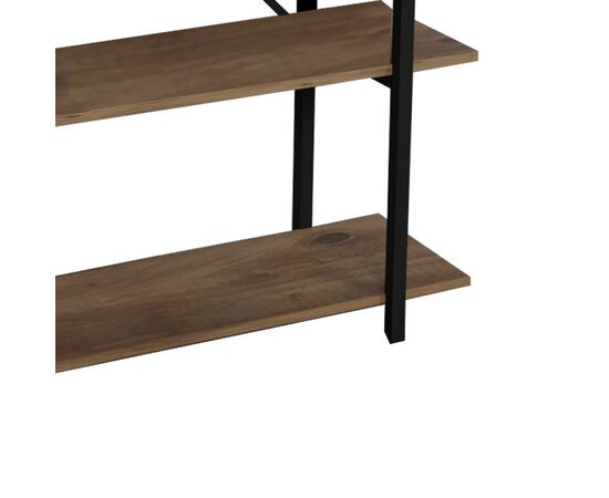 Βιβλιοθήκη Reson pakoworld oak-μαύρο μελαμίνης 120x34x180εκ - ΒΙΒΛΙΟΘΗΚΕΣ στο Milonadakis.gr
