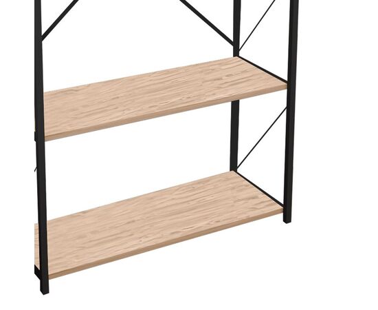 Βιβλιοθήκη Tikilmo pakoworld oak-μαύρο μελαμίνης 88x34x180εκ - ΒΙΒΛΙΟΘΗΚΕΣ στο Milonadakis.gr