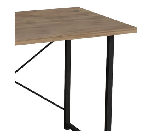 Γραφείο εργασίας Ustando pakoworld oak-μαύρο μελαμίνης 90x60x72εκ - ΓΡΑΦΕΙΑ στο Milonadakis.gr
