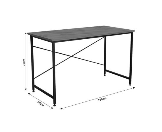 Γραφείο εργασίας Karvem pakoworld ανθρακί μελαμίνης 120x60x73εκ - ΓΡΑΦΕΙΑ στο Milonadakis.gr