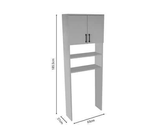 Έπιπλο πλυντηρίου Hifro pakoworld λευκό μελαμίνης 65x27x185.5εκ - ΟΡΓΑΝΩΣΗ ΣΠΙΤΙΟΥ στο Milonadakis.gr