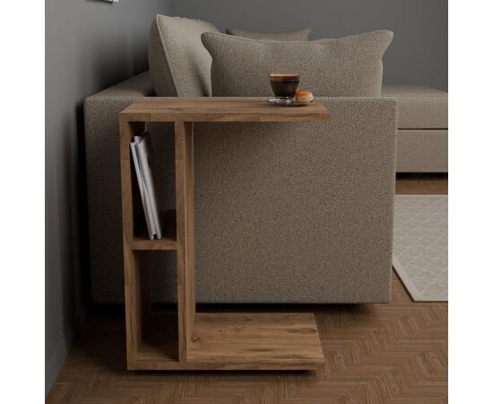 Βοηθητικό τραπέζι Boner pakoworld oak μελαμίνης 45x29.5x61εκ - ΒΟΗΘΗΤΙΚΑ ΤΡΑΠΕΖΑΚΙΑ στο Milonadakis.gr