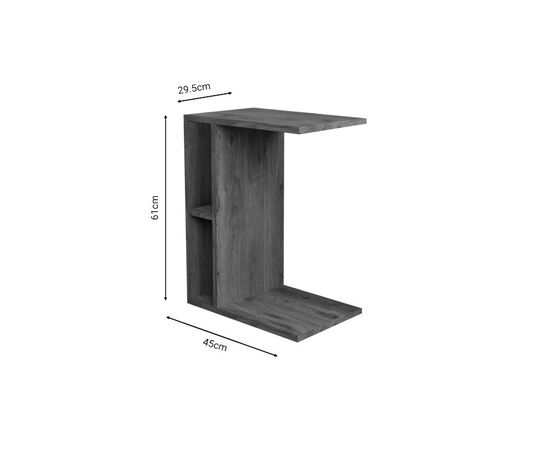 Βοηθητικό τραπέζι Boner pakoworld oak μελαμίνης 45x29.5x61εκ - ΒΟΗΘΗΤΙΚΑ ΤΡΑΠΕΖΑΚΙΑ στο Milonadakis.gr