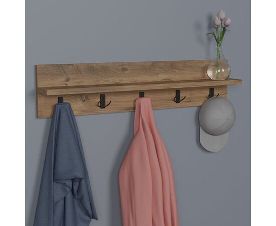 Κρεμάστρα τοίχου Esform pakoworld oak μελαμίνης 80x11x18εκ - ΚΑΛΟΓΕΡΟΙ - ΚΡΕΜΑΣΤΡΕΣ στο Milonadakis.gr