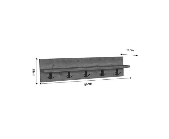 Κρεμάστρα τοίχου Esform pakoworld oak μελαμίνης 80x11x18εκ - ΚΑΛΟΓΕΡΟΙ - ΚΡΕΜΑΣΤΡΕΣ στο Milonadakis.gr