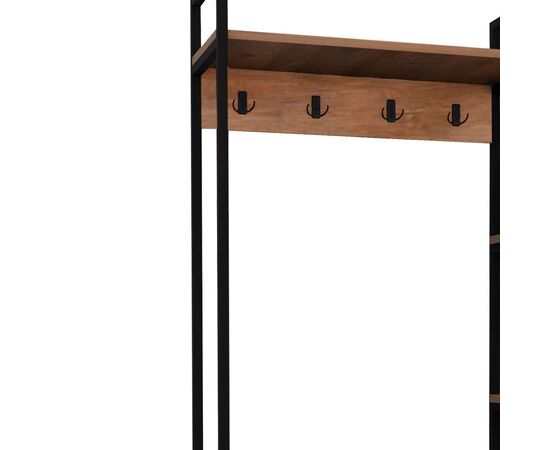 Έπιπλο εισόδου Thoj pakoworld oak μελαμίνης 120x34x180εκ - ΕΠΙΠΛΑ ΕΙΣΟΔΟΥ στο Milonadakis.gr