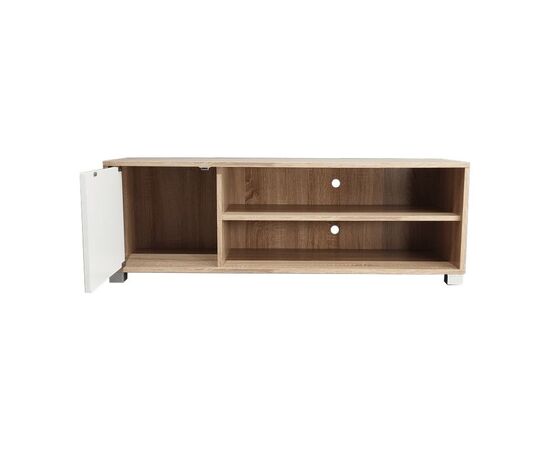 Έπιπλο τηλεόρασης Ellon pakoworld μελαμίνης sonoma-λευκό 120x40x41εκ. - ΕΠΙΠΛΑ ΤΗΛΕΟΡΑΣΗΣ στο Milonadakis.gr
