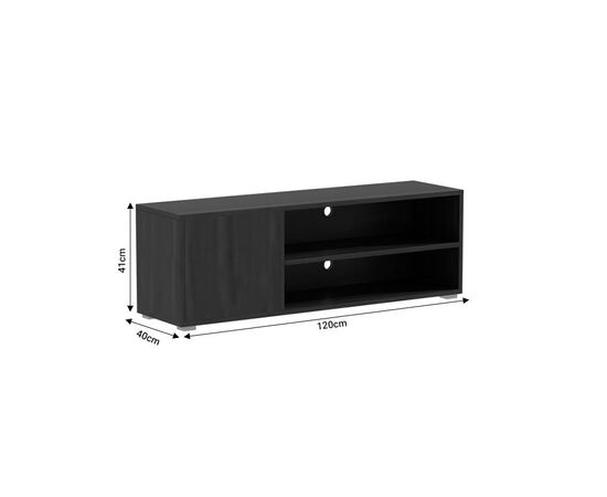 Έπιπλο τηλεόρασης Ellon pakoworld μελαμίνης μαύρο 120x40x41εκ. - ΕΠΙΠΛΑ ΤΗΛΕΟΡΑΣΗΣ στο Milonadakis.gr