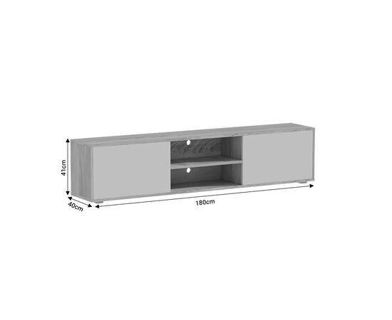 Έπιπλο τηλεόρασης Darion pakoworld μελαμίνης μαύρο 180x40x41εκ. - ΕΠΙΠΛΑ ΤΗΛΕΟΡΑΣΗΣ στο Milonadakis.gr