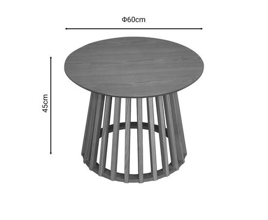 Τραπέζι σαλονιού Domonic pakoworld φυσικό Φ60x45εκ - ΤΡΑΠΕΖΑΚΙΑ ΣΑΛΟΝΙΟΥ στο Milonadakis.gr