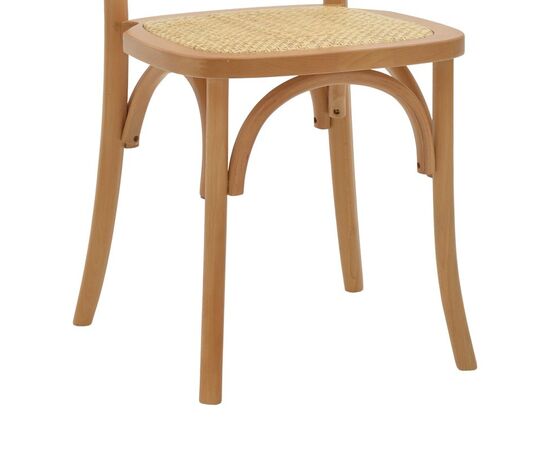 Καρέκλα Kalliope pakoworld φυσικό ξύλο οξιάς-φυσικό rattan 45x50x89εκ - ΚΑΡΕΚΛΕΣ - ΠΟΛΥΘΡΟΝΕΣ ΕΣ. στο Milonadakis.gr
