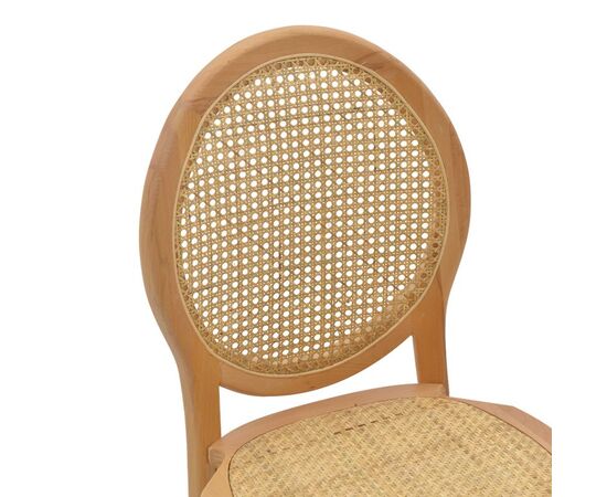 Καρέκλα Camil pakoworld φυσικό ξύλο οξιάς-φυσικό rattan 45x50x94εκ - ΚΑΡΕΚΛΕΣ - ΠΟΛΥΘΡΟΝΕΣ ΕΣ. στο Milonadakis.gr