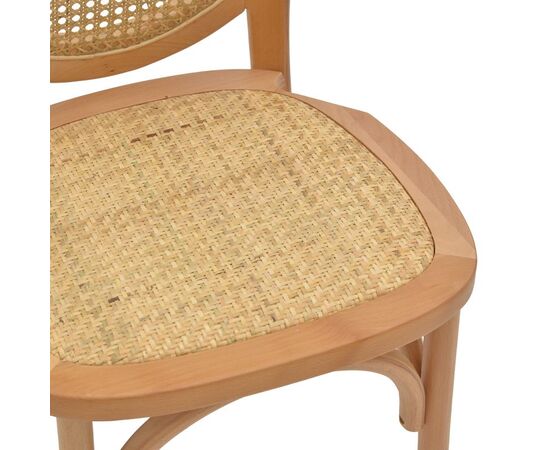 Καρέκλα Camil pakoworld φυσικό ξύλο οξιάς-φυσικό rattan 45x50x94εκ - ΚΑΡΕΚΛΕΣ - ΠΟΛΥΘΡΟΝΕΣ ΕΣ. στο Milonadakis.gr