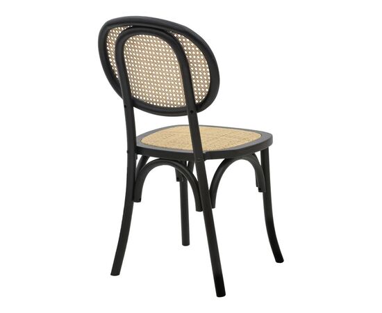Καρέκλα Zoel pakoworld μαύρο ξύλο οξιάς-φυσικό rattan 45x52x82εκ - ΚΑΡΕΚΛΕΣ - ΠΟΛΥΘΡΟΝΕΣ ΕΣ. στο Milonadakis.gr
