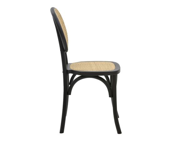 Καρέκλα Zoel pakoworld μαύρο ξύλο οξιάς-φυσικό rattan 45x52x82εκ - ΚΑΡΕΚΛΕΣ - ΠΟΛΥΘΡΟΝΕΣ ΕΣ. στο Milonadakis.gr