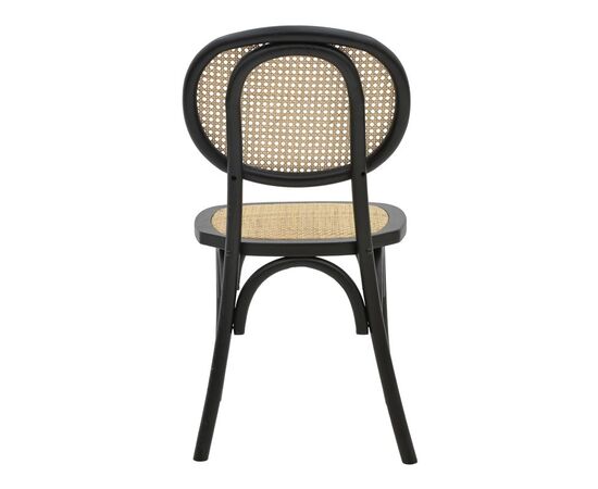 Καρέκλα Zoel pakoworld μαύρο ξύλο οξιάς-φυσικό rattan 45x52x82εκ - ΚΑΡΕΚΛΕΣ - ΠΟΛΥΘΡΟΝΕΣ ΕΣ. στο Milonadakis.gr