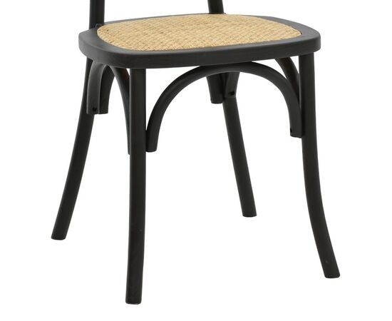 Καρέκλα Zoel pakoworld μαύρο ξύλο οξιάς-φυσικό rattan 45x52x82εκ - ΚΑΡΕΚΛΕΣ - ΠΟΛΥΘΡΟΝΕΣ ΕΣ. στο Milonadakis.gr