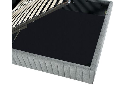 Κρεβάτι διπλό Zilin pakoworld ύφασμα ανθρακί-beige 160x200εκ - ΚΡΕΒΑΤΙΑ στο Milonadakis.gr