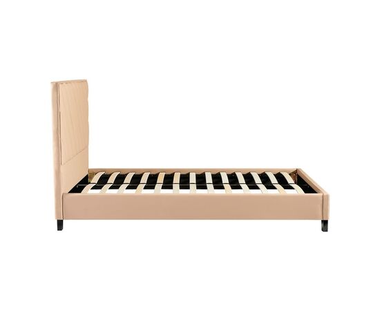 Κρεβάτι διπλό Franky pakoworld pu μπεζ 160x200εκ - ΚΡΕΒΑΤΙΑ στο Milonadakis.gr