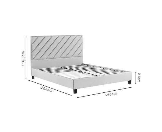 Κρεβάτι διπλό Franky pakoworld pu μπεζ 160x200εκ - ΚΡΕΒΑΤΙΑ στο Milonadakis.gr