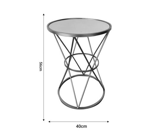 Βοηθητικό τραπέζι σαλονιού Vogarton Inart χρυσό 40x40x56εκ - ΒΟΗΘΗΤΙΚΑ ΤΡΑΠΕΖΑΚΙΑ στο Milonadakis.gr